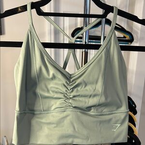 Gymshark NWOT Green Women's Strappy Sports Bra SIZE Medium